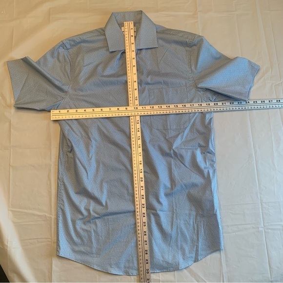 Calvin Klein regular fit stretch size  SP 14-14.5 IN button down short sleeve - Picture 6 of 9